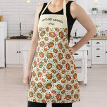 Personalisiertes Pancake-Muster, Ihr benutzerdefin Schürze<br><div class="desc">Eine niedliche Schürze mit einem Pfannkuchenmuster. Personalisieren Sie das Programm mit 2 Zeilen benutzerdefiniertem Text. Ideal für diejenigen,  die Lieben zu essen oder Pfannkuchen zu machen.</div>