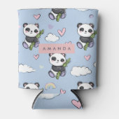 Personalisiertes Panda-Muster Dosenkühler (Vorderseite)