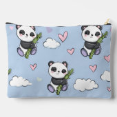 Personalisiertes Panda-Muster Zubehörtasche (Rückseite)