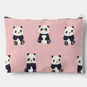 Personalisiertes Panda-Muster Zubehörtasche (Rückseite)