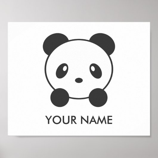 Personalisiertes Panda-Poster Poster (Vorne)