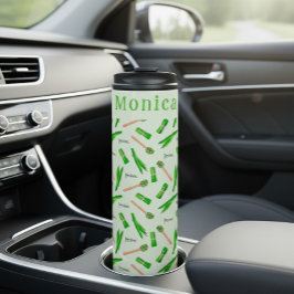 Personalisiertes Pandanblatt Thermosbecher