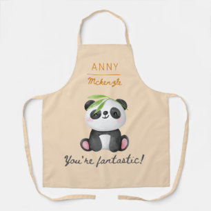 Personalisiertes Pandastisches Panda-Wortspiel-Ges Schürze