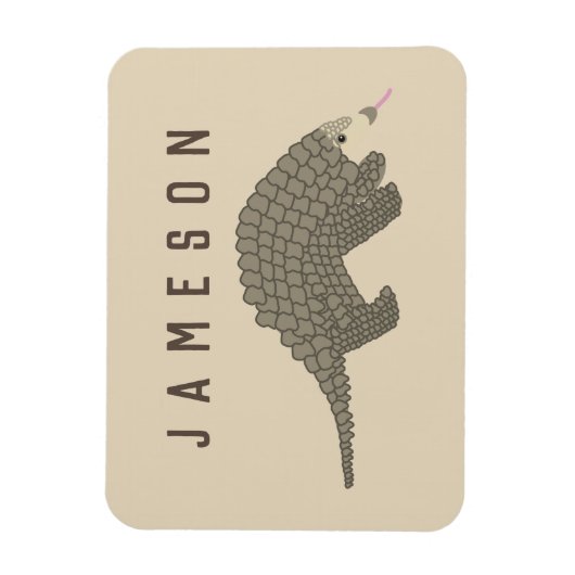 Personalisiertes Pangolin Kühlschrank Magnet (Vertikal)