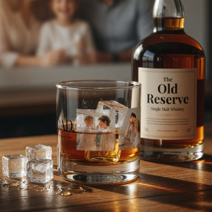 Personalisiertes Papa Forever Hero Foto  Whiskyglas