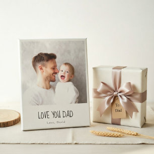 Personalisiertes Papa-Foto Individueller Vaterta Leinwanddruck