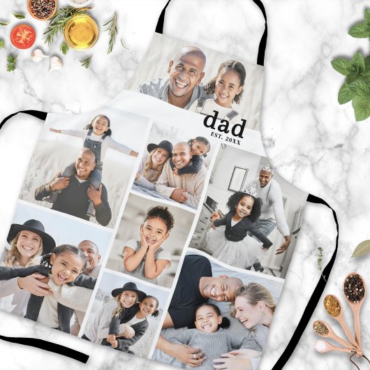 Personalisiertes Papa-Foto Schürze