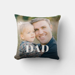 Personalisiertes Papa Gegründet Vatertag Foto Kissen