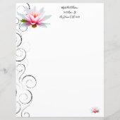 Personalisiertes Papier für die Wasserlilie (Vorderseite)
