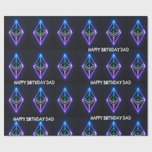 personalisiertes Papier für Händler,ETHEREUM-Packu Geschenkpapier (Flach)