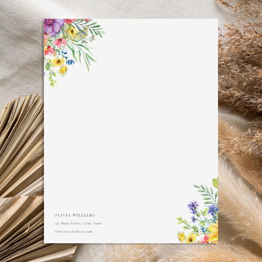 Personalisiertes Papier für rustikale Blumenbeete