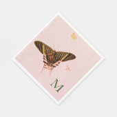 PERSONALISIERTES PAPIER NAPKIN-SCHALTFLÄCHEN IN PI SERVIETTE (Ecke)