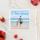 Personalisiertes Papier Napkins Sommer Foto hinzuf Serviette (Beispiel)