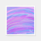 Personalisiertes Papier Neapel mit gestrichenen Fa Serviette (Vorderseite)