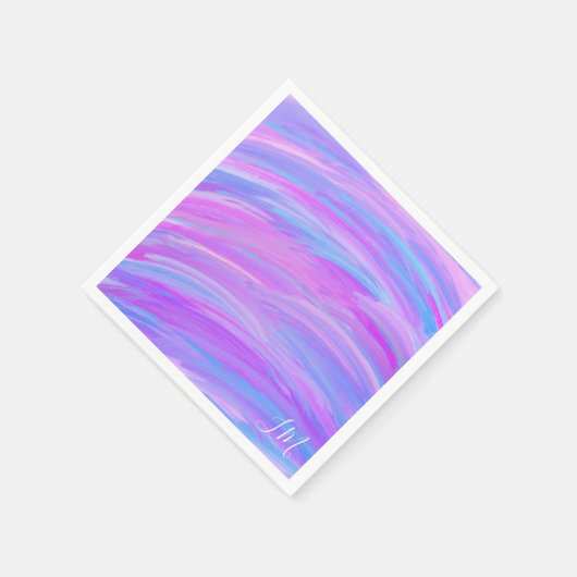 Personalisiertes Papier Neapel mit gestrichenen Fa Serviette (Ecke)