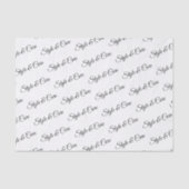 Personalisiertes Papiermuster mit Namensmuster Seidenpapier (Vorderseite)