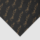 Personalisiertes Papiermuster mit Namensmuster Seidenpapier (Ausschnitt)