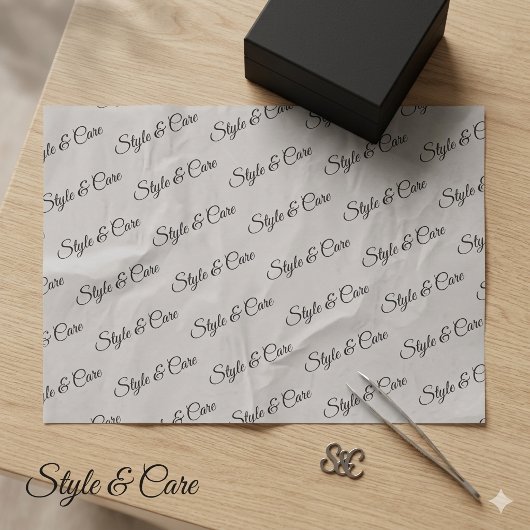 Personalisiertes Papiermuster mit Namensmuster Seidenpapier