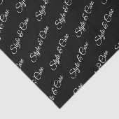 Personalisiertes Papiermuster mit Namensmuster Seidenpapier (Ausschnitt)