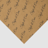 Personalisiertes Papiermuster mit Namensmuster Seidenpapier (Ausschnitt)