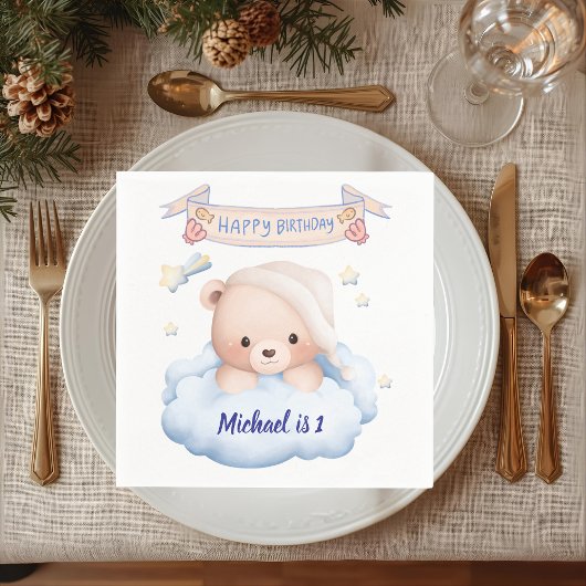 Personalisiertes Papiertaschentuch zum Geburtstag Serviette