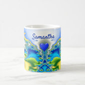 Personalisiertes Paradise Atoll Fraktal Design Kaffeetasse (Mittel)
