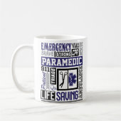 Personalisiertes Paramedic SymbolS Words Kaffeemas Kaffeetasse (Links)