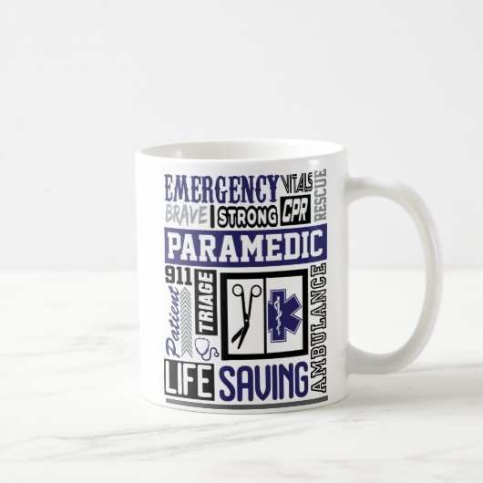 Personalisiertes Paramedic SymbolS Words Kaffeemas Kaffeetasse (Rechts)