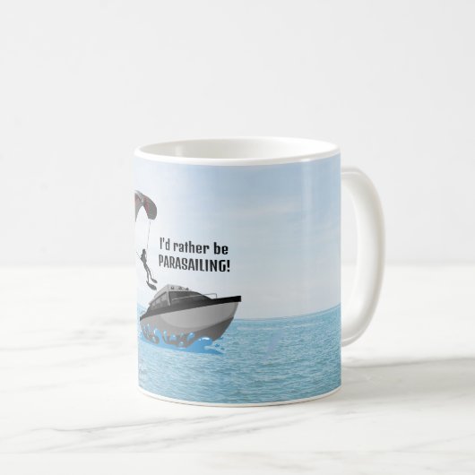 Personalisiertes Parasailing Kaffeetasse (VorderseiteRechts)