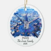 Personalisiertes Pariser Ornament, Frankreich Keramik Ornament (Links)