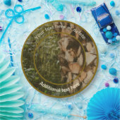 Personalisiertes Party aus gestapeltem Firewood Fa Pappteller (Party)