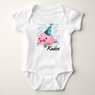 Personalisiertes Party Blobfish Baby Strampler