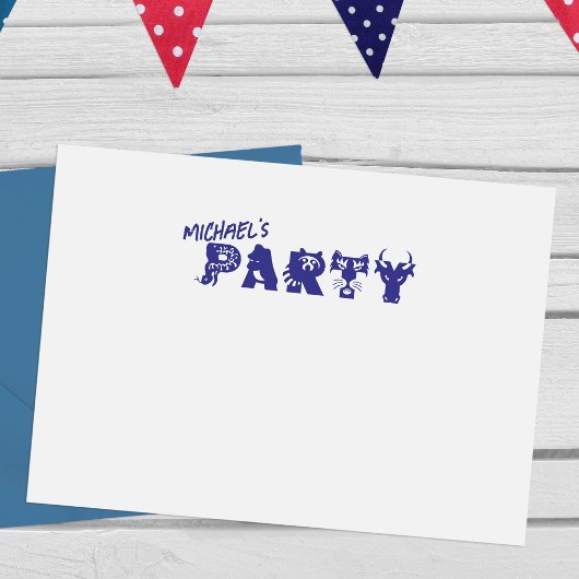 Personalisiertes Party - Briefmarke von Kautschuk Permastempel