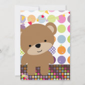 Personalisiertes Party des Teddy Bear Einladung (Rückseite)
