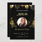 Personalisiertes Party für die Altersvorsorge Einladung (Vorne/Hinten)