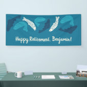 Personalisiertes Party für die Blaue Forelle Banner (Messe)