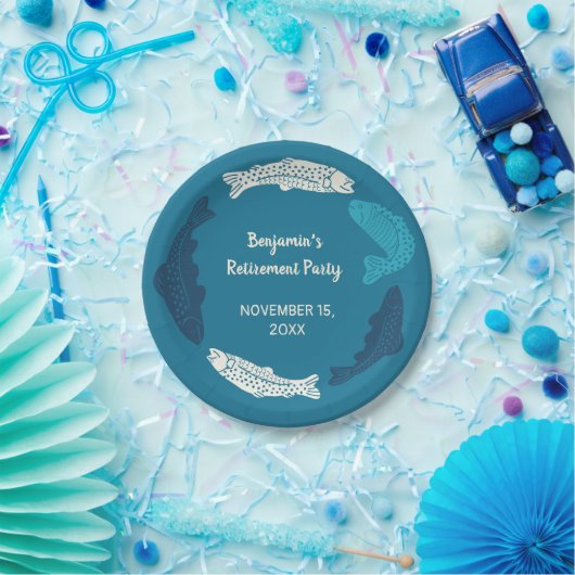 Personalisiertes Party für die Blaue Forelle Pappteller (Party)