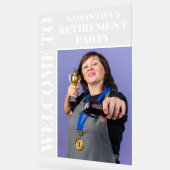 Personalisiertes Party für die Foto-Altersversorgu Acrylschild (Winkel)