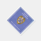 Personalisiertes Party für die Polizeieinziehung Serviette (Ecke)