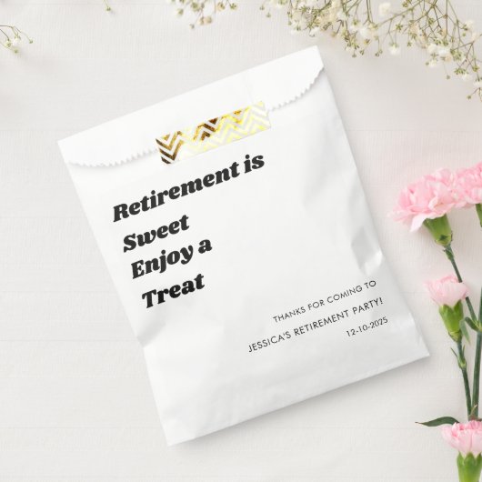 Personalisiertes Party für Schwarz-weiße Altersvor Geschenktütchen (Versiegelt)