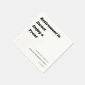 Personalisiertes Party für Schwarz-weiße Altersvor Serviette (Ecke)