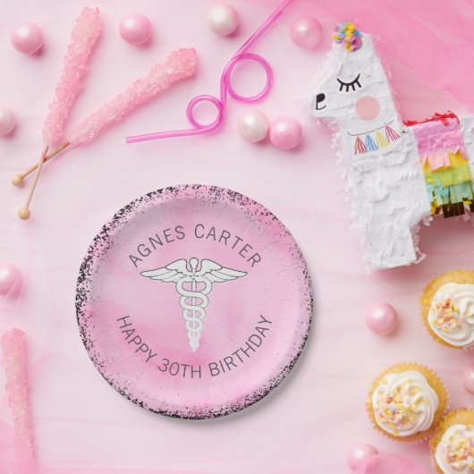 Personalisiertes Party für weibliche Ärzte Pappteller (Party)