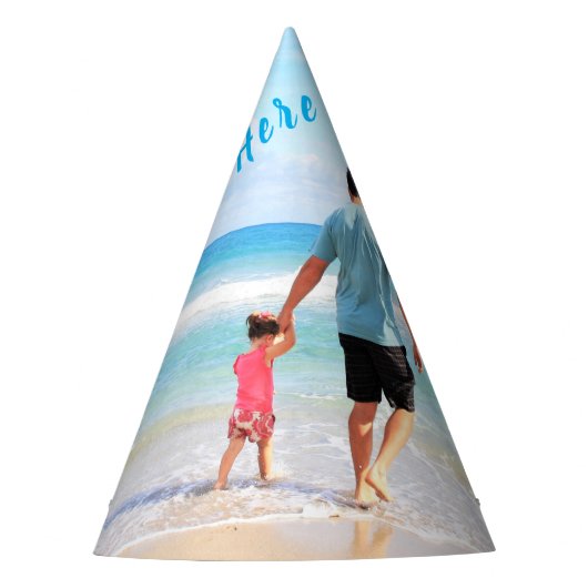 Personalisiertes Party Ihres Fotos mit benutzerdef Partyhütchen (Vorderseite)