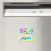 Personalisiertes Party-Mädchen Geburtstagsparty Magnet (In Situ (Geschirrspüler))