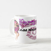 Personalisiertes Party-Mädchen - Tasse (Vorderseite Links)