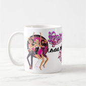 Personalisiertes Party-Mädchen - Tasse (Links)