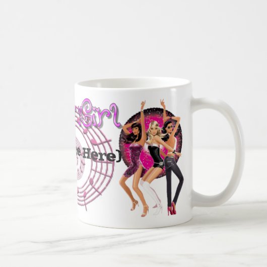 Personalisiertes Party-Mädchen - Tasse (Rechts)