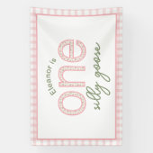 Personalisiertes Party "One Albern Goose" - Banner (Vertikal)