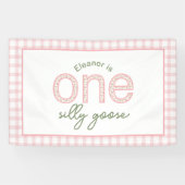 Personalisiertes Party "One Albern Goose" - Banner (Horizontal)