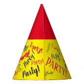 Personalisiertes Party Partyhütchen (Rückseite)